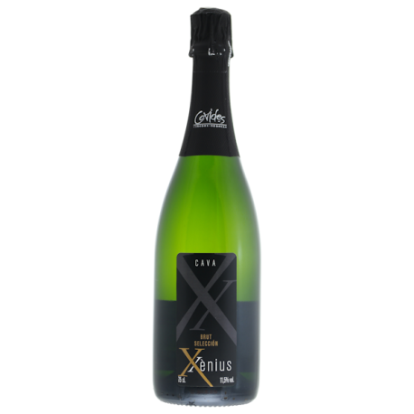 Cava Xenius Brut Seleccion.  Penedes, Spanje.